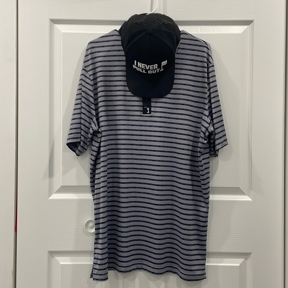 BogeyBros. “I Never Pull Out”, Golf Polo & Matching Hat.